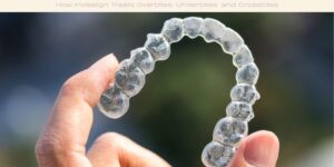 How Invisalign Treats Overbites, Underbites, and Crossbites image licensed via canva pro and copyright of getty images and 1989_s