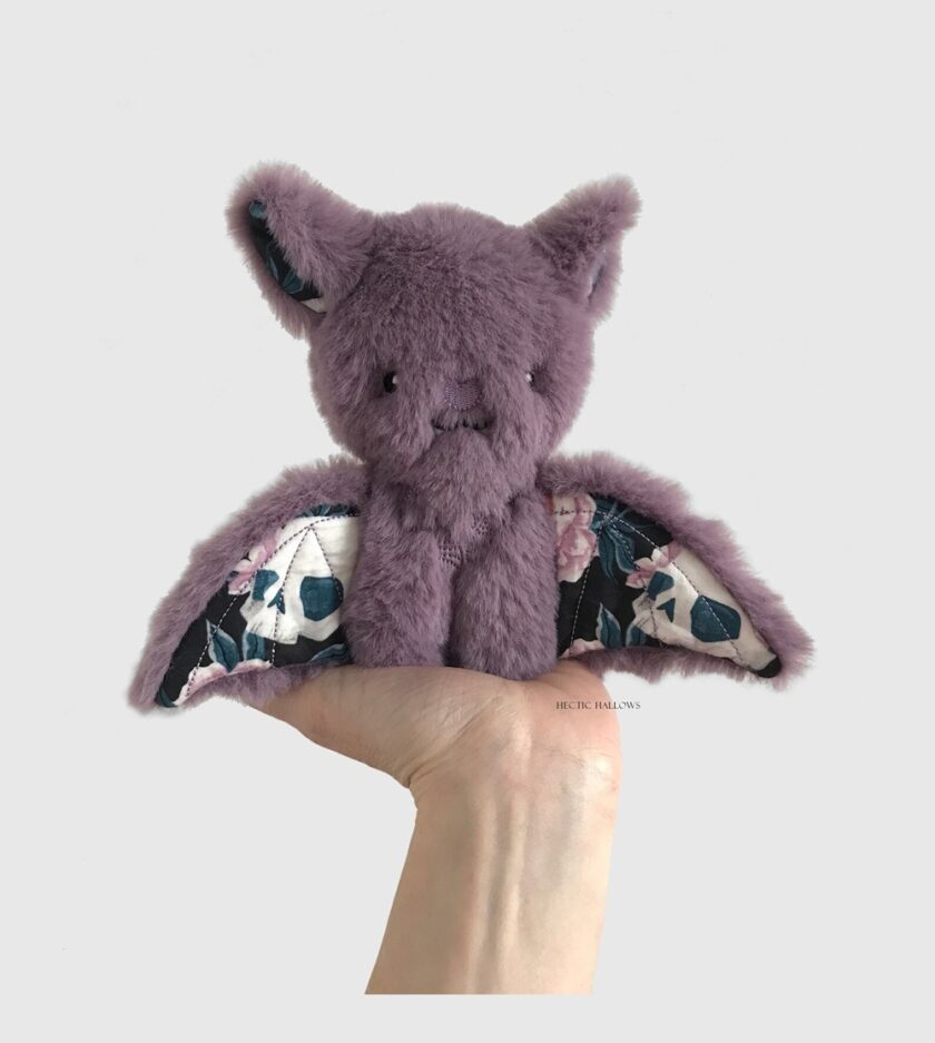 Mauve Lilac Bat Plush by Hectic Hallows
