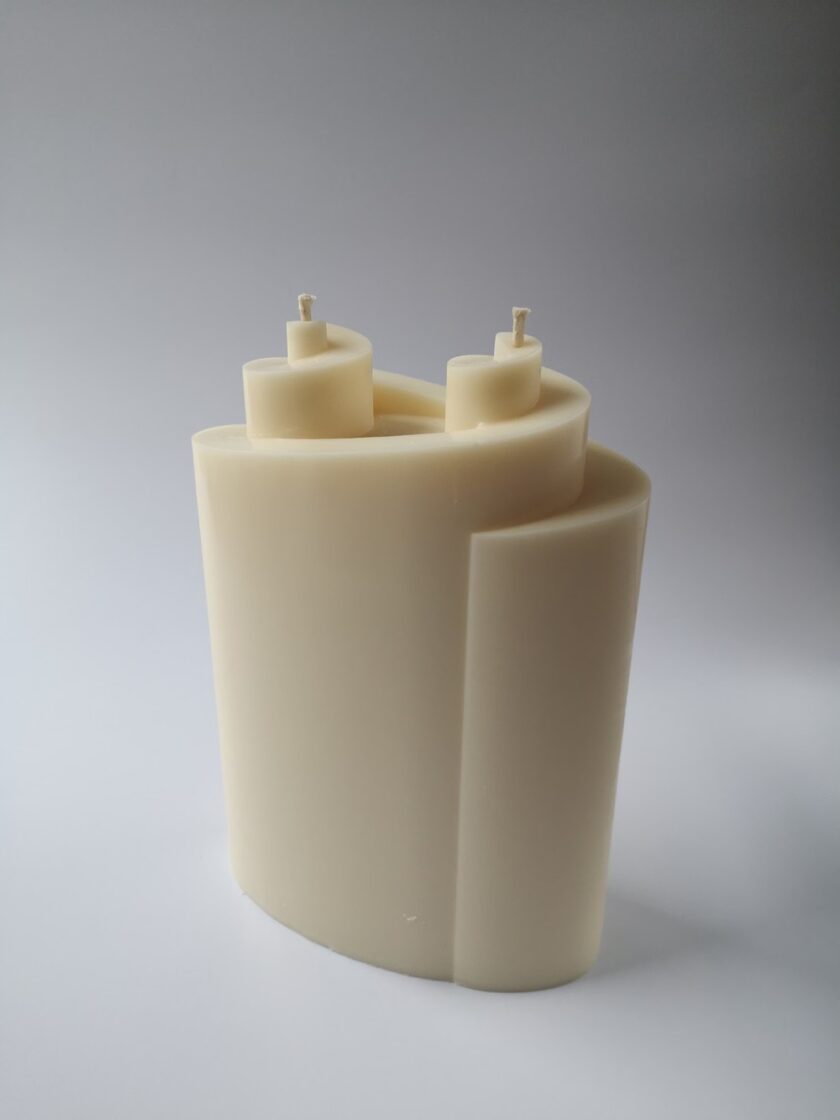 Rapeseed Candle DOUBLE SPIRAL by Natural Chandler