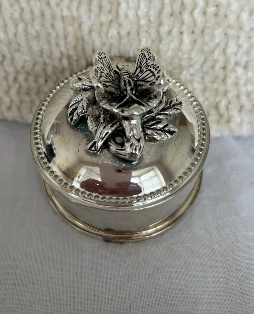 Silver Butterfly Trinket Box from Wilde Swans