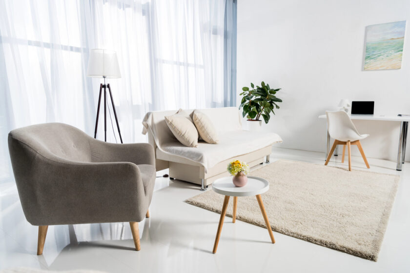 Light and bright living area