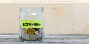 Maximising Profits Practical Tips for Reducing Business Expenses image licensed via canva pro and copyright of Getty images and greenapple78