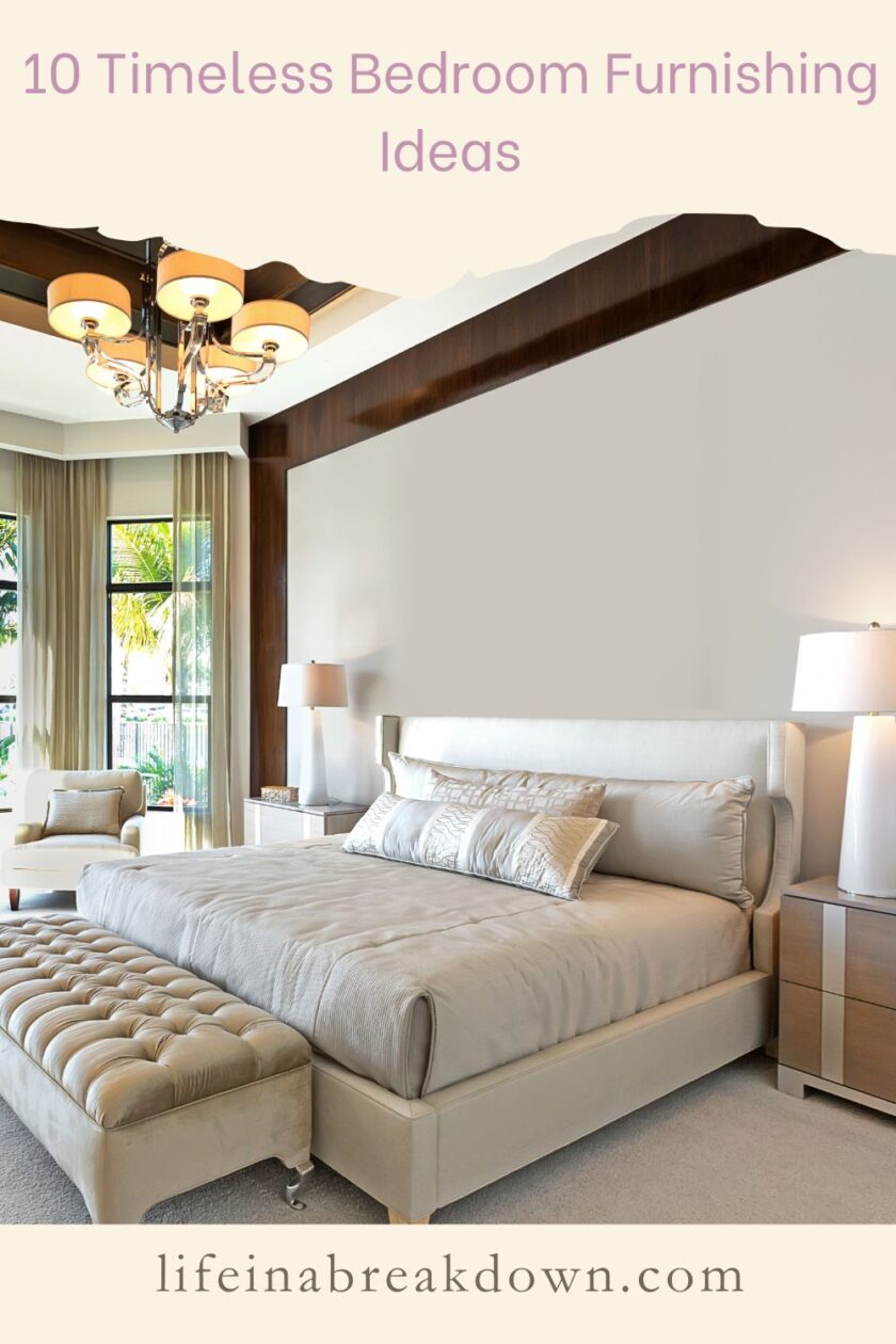 Are you looking to give your bedroom a makeover? Then here are 10 timeless bedroom furnishing ideas you might like to include.