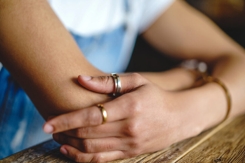 Person wearing a ring