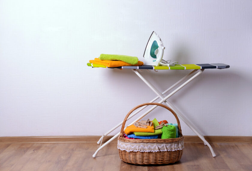 Ironing board and washing
