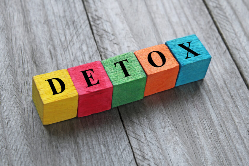 Detox written on blocks