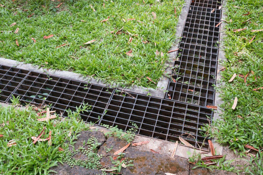 drainage in the garden