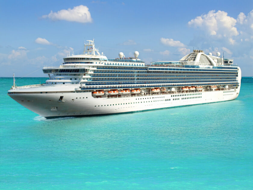 Cruise Ship Leaving Port