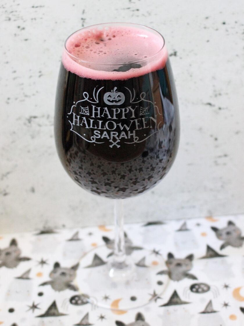 Happy Halloween Allegro Wine Glass