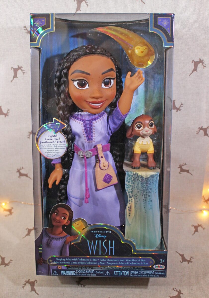 Jakks Pacific Wish Asha Functional Doll 38 cm with Valentino and Star
