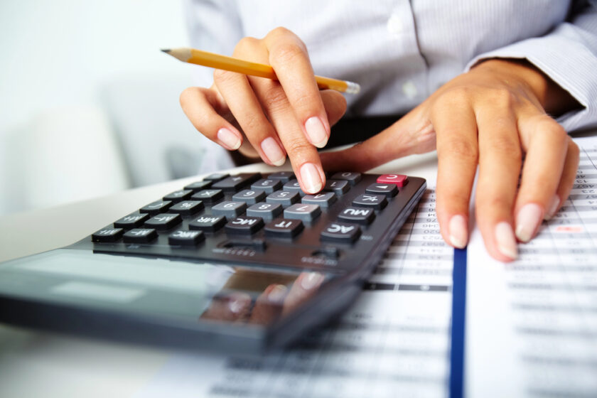 Person working out their finances