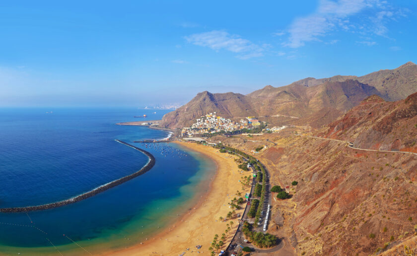 Beach Teresitas in Tenerife - Canary Islands