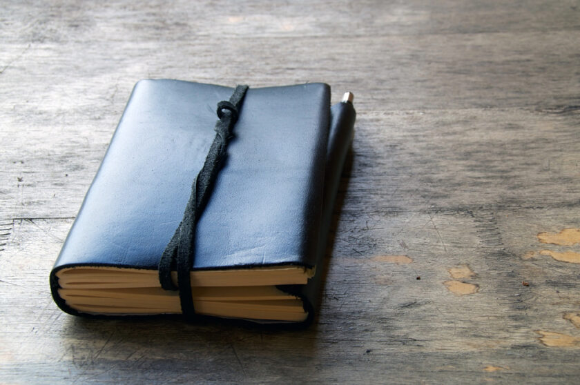 Leather bound journal