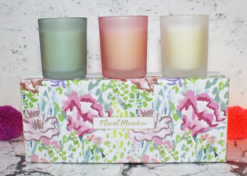 JD Williams Floral Meadows Set of 3 Votives Giftset