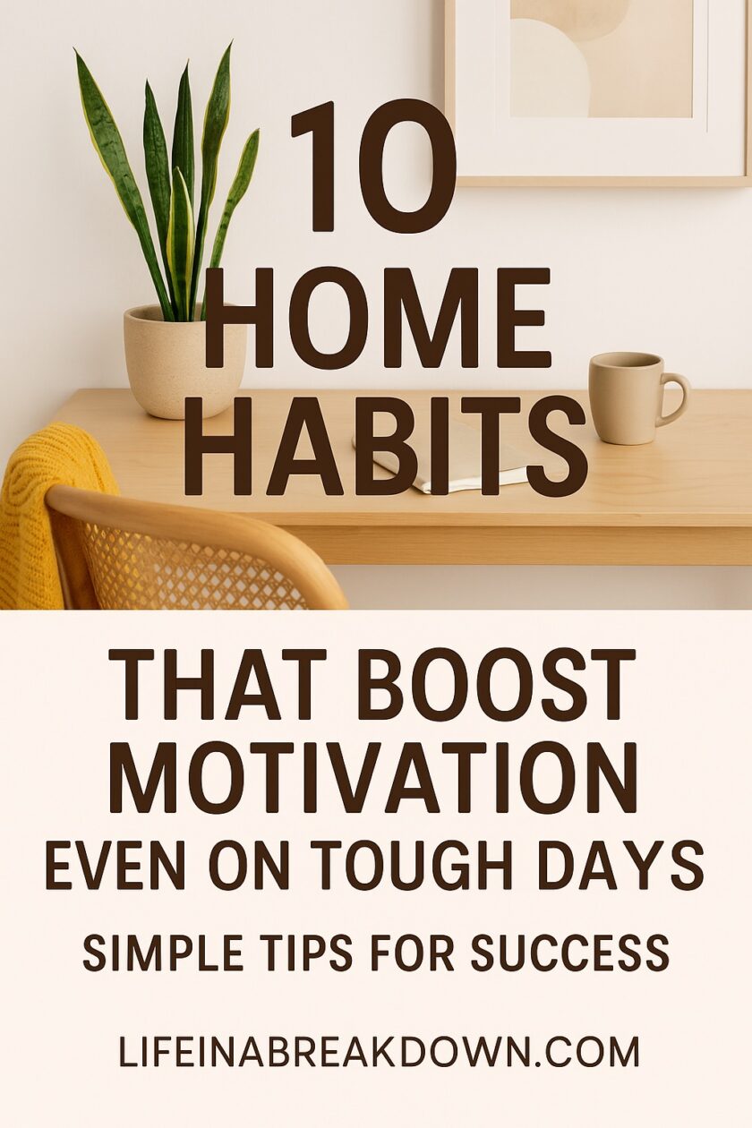 Discover how small daily habits and a tidy space can boost motivation at home. Find tips for morning routines, workspace upgrades and lifestyle changes.