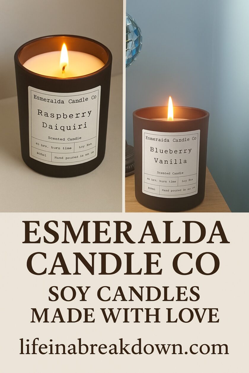 Discover Esmeralda Candle Co. a family-run UK brand creating hand-poured soy candles that are vegan, cruelty-free, and full of heart.