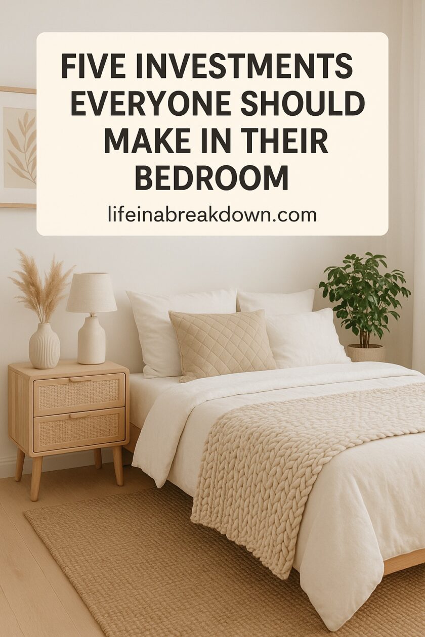 Create a calm bedroom sanctuary with the perfect mattress, blackout curtains, smart lamp, reading chair and quality bedding for deeper rest and wellbeing.